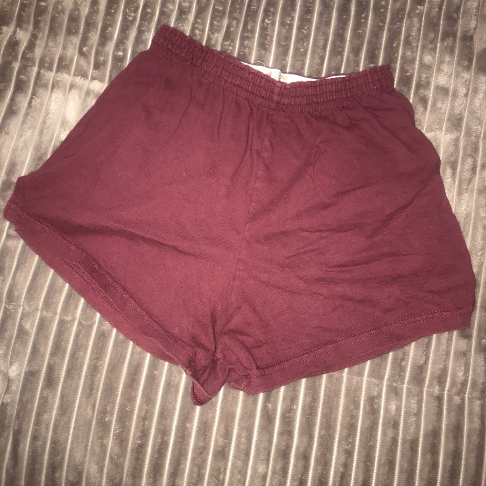 maroon shorts